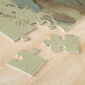 Oberhalb von Tower Falls, Moran, 1872 Puzzle (Seite)