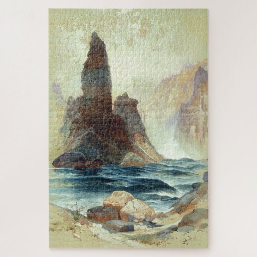 Oberhalb von Tower Falls, Moran, 1872 Puzzle (Vertikal)