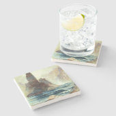 Oberhalb von Tower Falls, Moran, 1872 Steinuntersetzer (Seitenansicht)