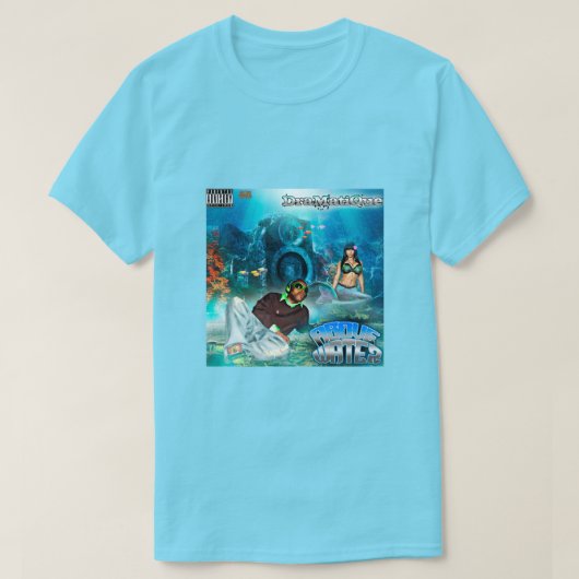 Oberhalb von Water Graphic T-Shirt (Ocean Blue) (Design vorne)