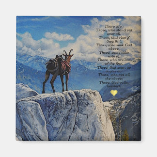 Oberhalsi Pack Goat/Idaho Mountains/Gedicht/c/herz Magnet