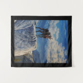 Oberhalsi, Ziege in den Bergen Wandteppich (Vorderseite (Horizontal))