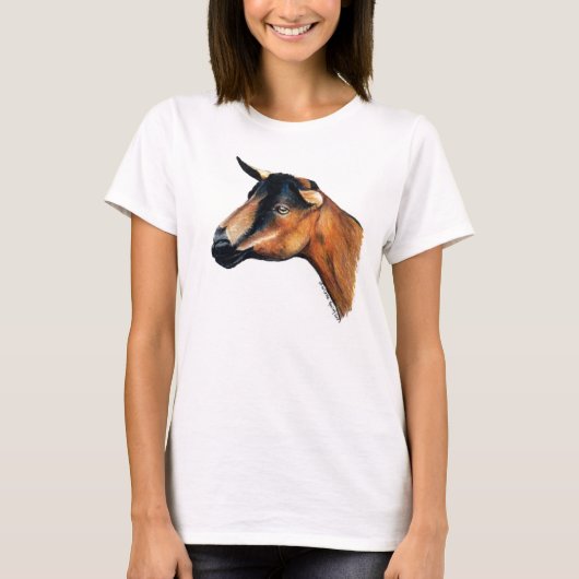 Oberhasli Goat Art Shirt (Vorderseite)