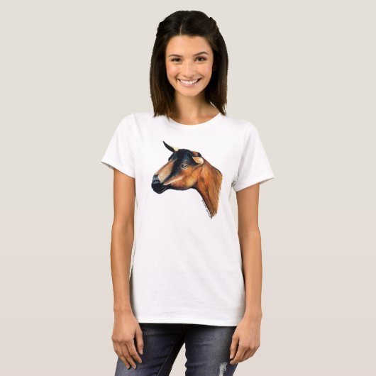 Oberhasli Goat Art Shirt (Vorne ganz)