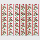 Oberhasli Goat Christmas Wrapping Paper Geschenkpapier (Flach)