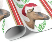 Oberhasli Goat Christmas Wrapping Paper Geschenkpapier (Rolleneckpunkt)