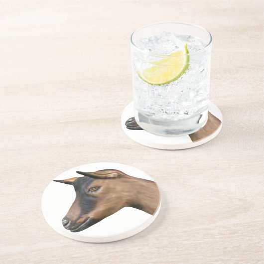 Oberhasli Goat Sandstone Untersetzer (Seite)