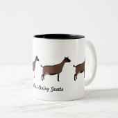 Oberhasli Milchziegen Zweifarbige Tasse (VorderseiteRechts)