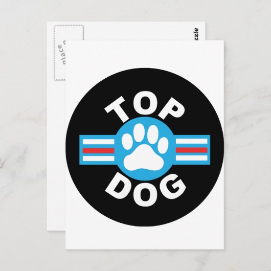 Oberhund Postkarte (Vorne/Hinten)