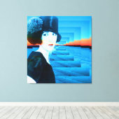 Oberhut mit Schnee Leinwanddruck (Insitu (Holzboden))