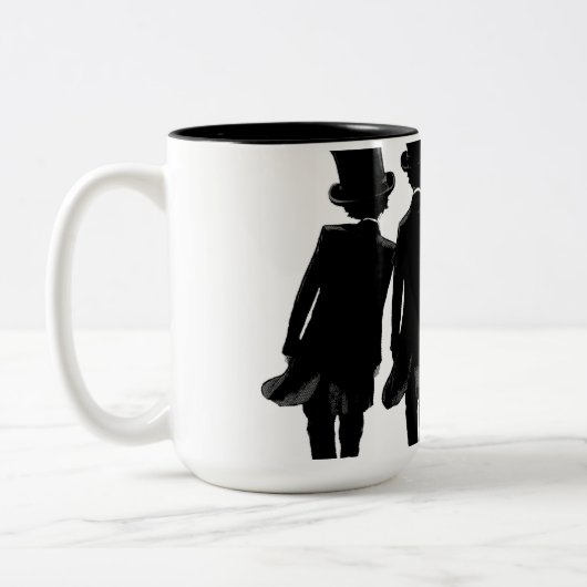 Oberhutmoden Zweifarbige Tasse (Links)