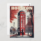 Oberkirby, Houston, Texas Postkarte (Vorne/Hinten)