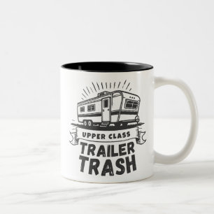 Oberklasse-Trailer-Trash Zweifarbige Tasse