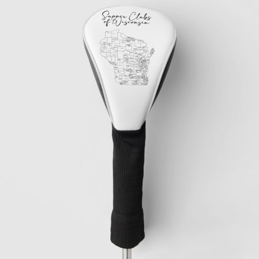 Oberklubs von Wisconsin Golf Headcover (Vorderseite)