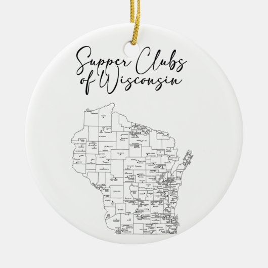 Oberklubs von Wisconsin Keramik Ornament (Vorne)
