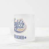 Oberlehrer-Geschenk für (Welten am besten) Mattglastasse (Vorderseite Links)