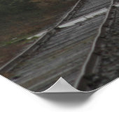 Oberleitungsstrecken Astoria Oregon Küste Poster (Ecke)