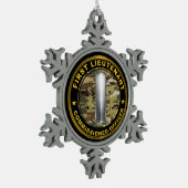 Oberleutnant schneeflocken Zinn-Ornament (Links)