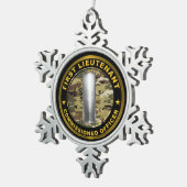 Oberleutnant  schneeflocken Zinn-Ornament (Rechts)