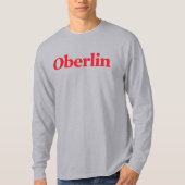 Oberlin Long-Sleeve Gray T - Shirt (Vorderseite)