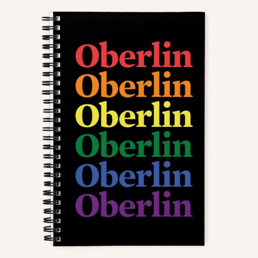 Oberlin Pride Spiralblock Notizblock (Vorderseite)