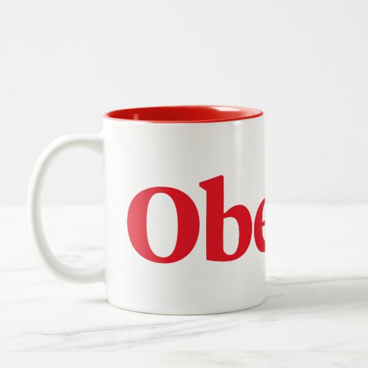 Oberlin Two-Tone-Kaffee-Tasse Zweifarbige Tasse (Links)