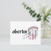 Oberlin Uni - Kapelle Finney Postkarte (Stehend Vorderseite)