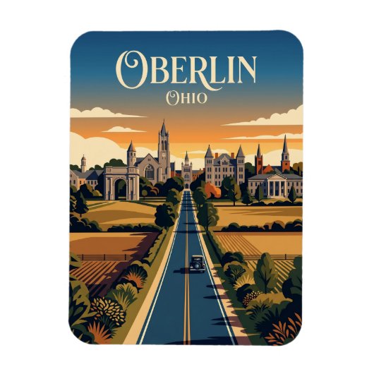 Oberlin USA Magnet (Vertikal)