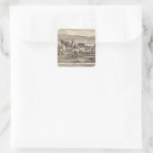 Obermuller, Residenzen in Wille Quadratischer Aufkleber (Tasche)