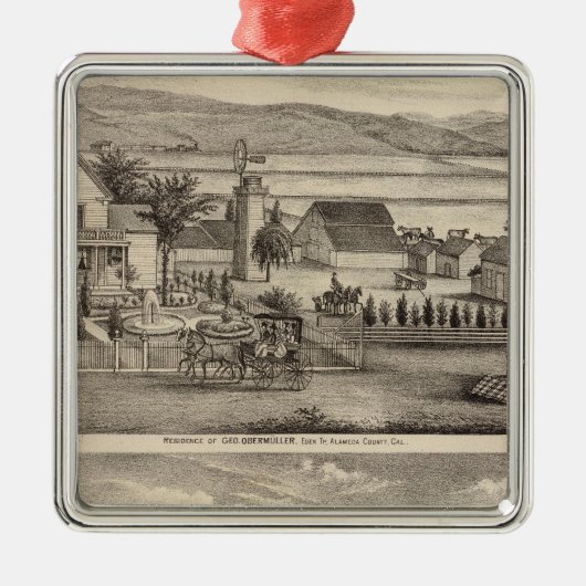Obermuller, Wille Wohnsitze Silbernes Ornament (Vorne)