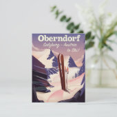 Oberndorf, Salzburg, Österreich, Skiplakat (Stehend Vorderseite)