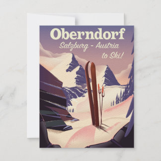 Oberndorf, Salzburg, Österreich, Skiplakat