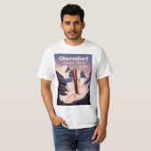 Oberndorf, Salzburg, Österreich, Skiplakat T-Shirt (Vorne ganz)