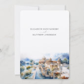 Oberoi Udaivilas Lake Pichola India Wedding Einladung (Rückseite)