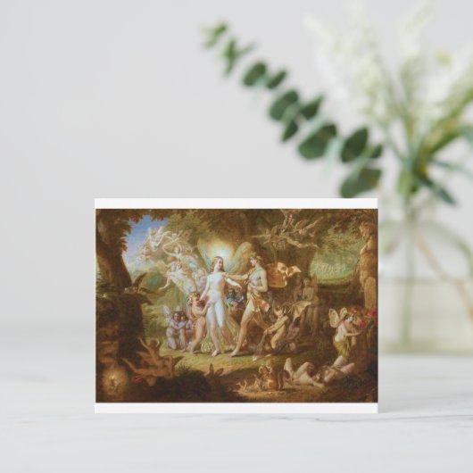 Oberon und Titania Postkarte (Stehend Vorderseite)