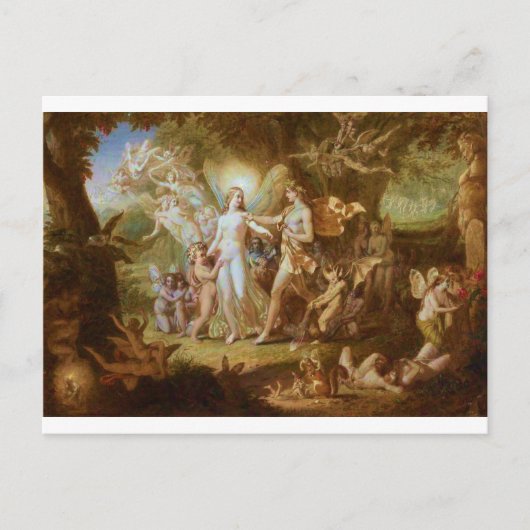 Oberon und Titania Postkarte (Vorderseite)