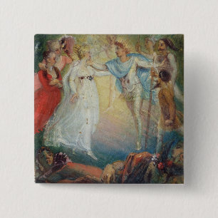 Oberon und Titania von 'einem Sommernachtstraum Button