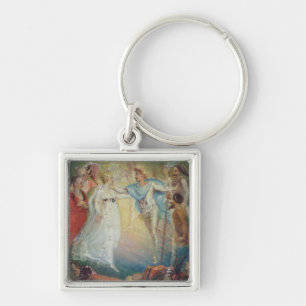 Oberon und Titania von 'einem Sommernachtstraum Schlüsselanhänger