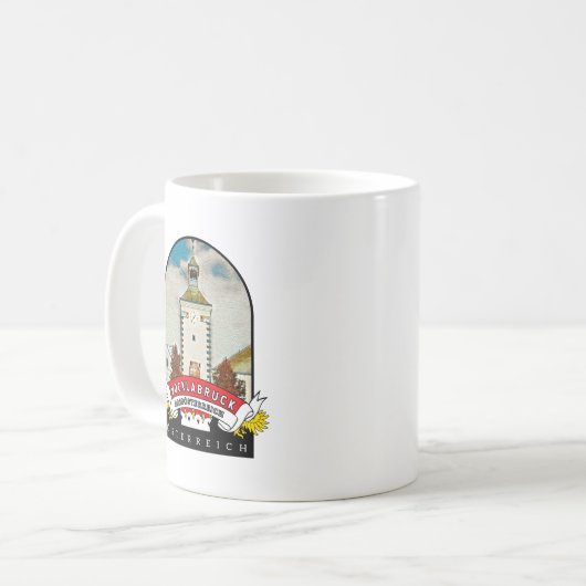 Oberösterreich Vöcklabruck Österreich Souvenir Kaffeetasse (Vorderseite Links)