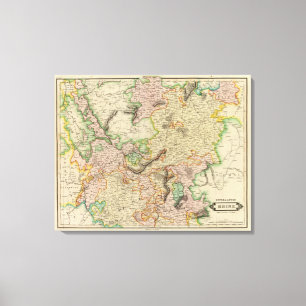 Oberrhein Leinwanddruck