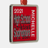 Oberschüler Oberschullehrer CUSTOM Ornament Aus Metall (Rechts)