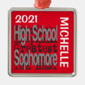 Oberschüler Oberschullehrer CUSTOM Ornament Aus Metall (Vorne)