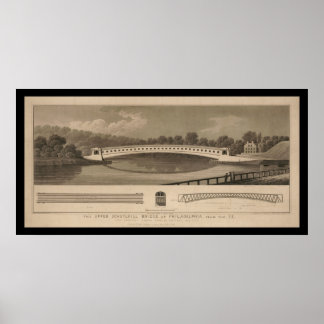 Oberschuylkill Covered Bridge Philadelphia PA Poster