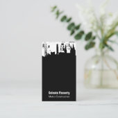 Oberseiten-im Stadtzentrum gelegener Visitenkarte (Stehend Vorderseite)