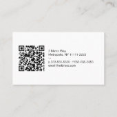 Oberseiten-im Stadtzentrum gelegener Visitenkarte (Rückseite)