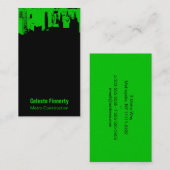 Oberseiten-im Stadtzentrum gelegenes Visitenkarte (Vorne/Hinten)