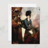 Oberst Banastre Tarleton 1782 Postkarte (Vorne/Hinten)