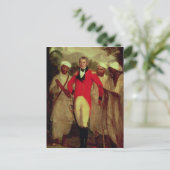 Oberst Colin Mackenzie und seine indischen Hoditen Postkarte (Stehend Vorderseite)