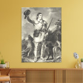 Oberst Davy Crockett 1839 Leinwanddruck (Insitu (Wohnzimmer))
