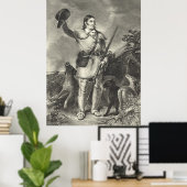 Oberst Davy Crockett 1839 Poster (Heimbüro)